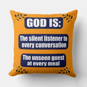 Spirituelle Faith Quote Throw Kissen