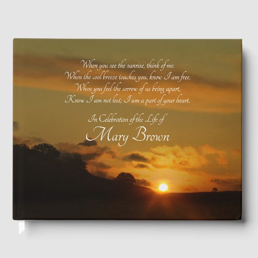 Spirituelle Feier des Lebens Gästebuch (Vorderseite)
