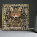 Spirituelle Fox Personalisierte Tribal Art Altarpi Fliese<br><div class="desc">Treten Sie ein in ein Reich von Geheimnis und Schönheit mit dieser 'Spirituellen Fox' Keramik Kachel. Dieses einzigartige Werk ist mehr als nur die Dekoration; es ist ein Emblem aus Liebe, Verbundenheit und persönlicher Geschichte, mit einem Fuchs, der mit Stammestühlen geschmückt ist, und einem Geiststier, von dem angenommen wird, dass...</div>