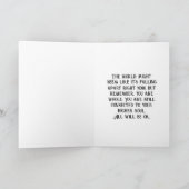 Spirituelle Frau im Wasser unter den Sternen Karte (Innenseite)