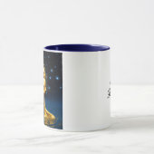 Spirituelle Frau im Wasser unter den Sternen Tasse (Zentrum)