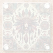 Spirituelle Führung Glasuntersetzer (Rückseite)