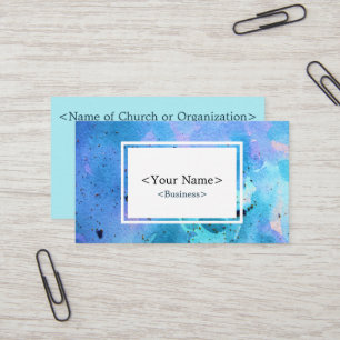 Spirituelle Galaxy Blue Business Card Visitenkarte