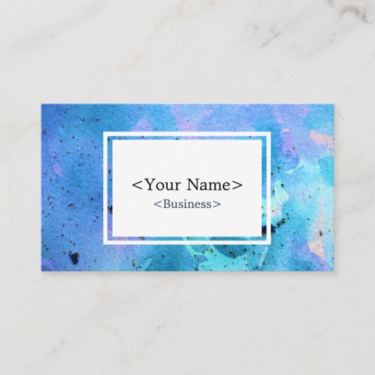 Spirituelle Galaxy Blue Business Card Visitenkarte (Vorderseite)