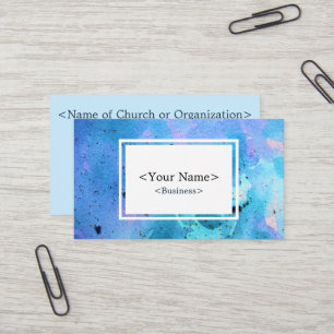 Spirituelle Galaxy Light Blue Business Card Visitenkarte