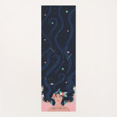 Spirituelle Galaxy Stars & Florals Wombie Yogamatte (Vorderseite)