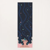 Spirituelle Galaxy Stars & Florals Wombie Yogamatte (Rückseite)