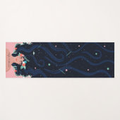 Spirituelle Galaxy Stars & Florals Wombie Yogamatte (Vorderseite (Horizontal))