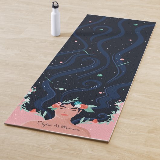 Spirituelle Galaxy Stars & Florals Wombie Yogamatte (Beispiel)