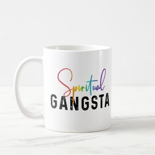 Spirituelle Gangsta chakra-Farben Kaffeetasse (Links)