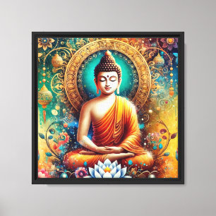 Spirituelle Gautam-Buddha-Kunst Hindusim Leinwanddruck