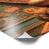 Spirituelle Gautam Buddha Kunstwerk Fotodruck (Ecke)