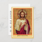 Spirituelle Gebetskarte Begleitkarte (Vorne/Hinten)