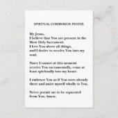 Spirituelle Gebetskarte Begleitkarte (Rückseite)