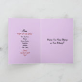 Spirituelle Geburtskarte Dankeskarte (Innenseite)