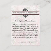 SPIRITUELLE GEMEINSCHAFTSKARTE KATHOLIKPRAYER VISITENKARTE (Rückseite)