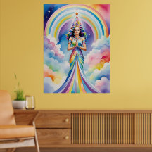 Spirituelle Goddess Soul Travel Rainbow Aura Woman