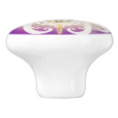 Spirituelle Göttin Meditation Kronjuwelen Keramikknauf (Seitenansicht)