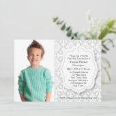 Spirituelle Graumaaske, Foto Einladung (Stehend Vorderseite)