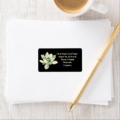 Spirituelle Green Lotus Blume Adressaufkleber (Insitu)