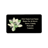 Spirituelle Green Lotus Blume Adressaufkleber (Vorne)