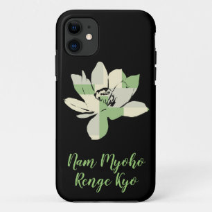 Spirituelle grüne Lotusblume Nam Myoho Renge Kyo Case-Mate iPhone Hülle