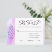 *~* Spirituelle, heilige Geometrie Nirvana UAWG RSVP Karte (Stehend Vorderseite)