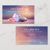 Spirituelle Heilsteine Reiki Channeling Visitenkarte (Vorne/Hinten)