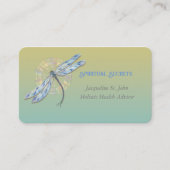 Spirituelle Heilung mit Watercolor-Libelle Visitenkarte (Vorderseite)