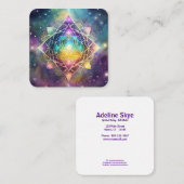 Spirituelle Heilung Quadratische Visitenkarte (Vorne/Hinten)