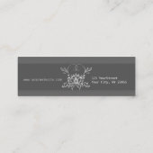 Spirituelle Heilung - White Lotus Yoga Instructor Mini Visitenkarte (Rückseite)