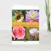 Spirituelle Iris Inspiration Rumi Quote Card Karte (Rückseite)