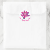 Spirituelle Kaskade der Blume des Lotus Runder Aufkleber (Tasche)