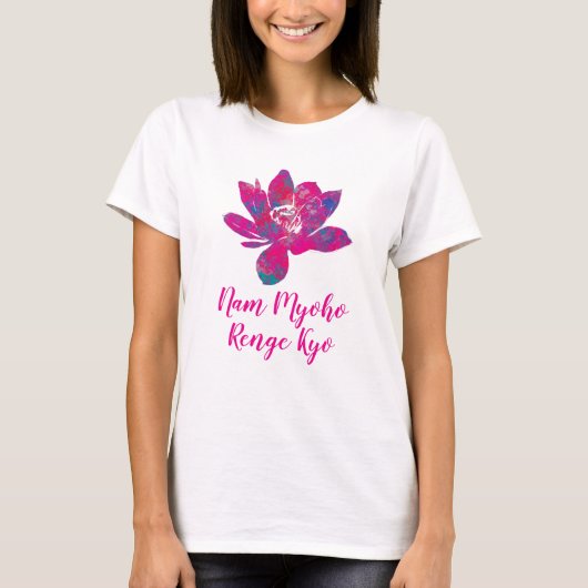 Spirituelle Kaskade der Blume des Lotus T-Shirt (Vorderseite)