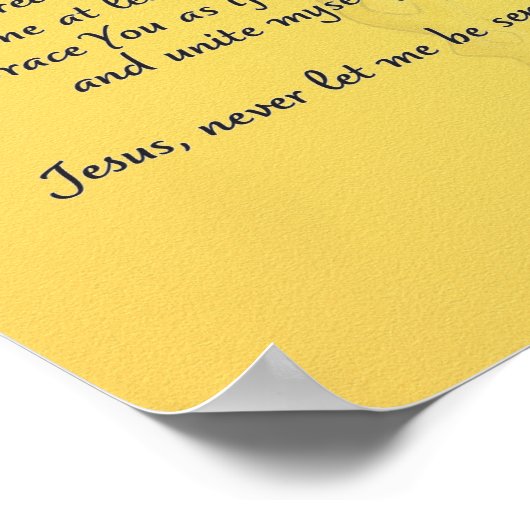 Spirituelle Kommunion, Akt der Poster (Ecke)