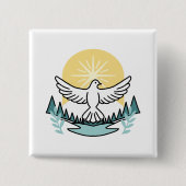 Spirituelle Kraft in Gott - Christlich Button (Vorderseite)