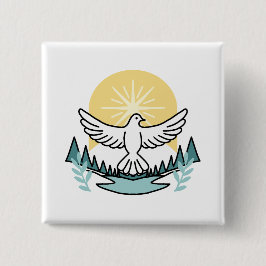 Spirituelle Kraft in Gott - Christlich Button