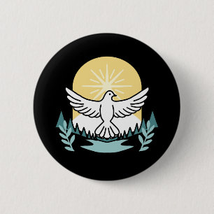 Spirituelle Kraft in Gott - Christlich Button