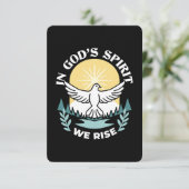 Spirituelle Kraft in Gott - Christlich Dankeskarte (Stehend Vorderseite)