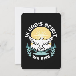 Spirituelle Kraft in Gott - Christlich Dankeskarte