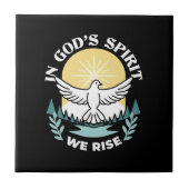 Spirituelle Kraft in Gott - Christlich Fliese (Vorderseite)