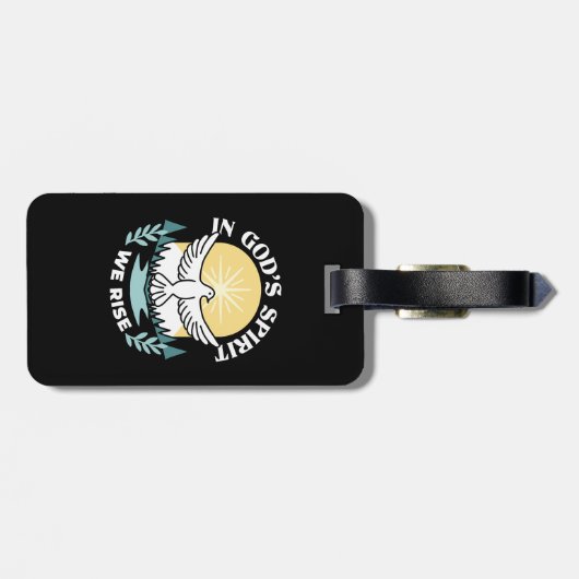 Spirituelle Kraft in Gott - Christlich Gepäckanhänger (Rückseite horizontal)