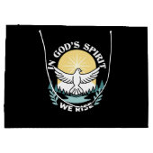 Spirituelle Kraft in Gott - Christlich Große Geschenktüte (Rückseite)