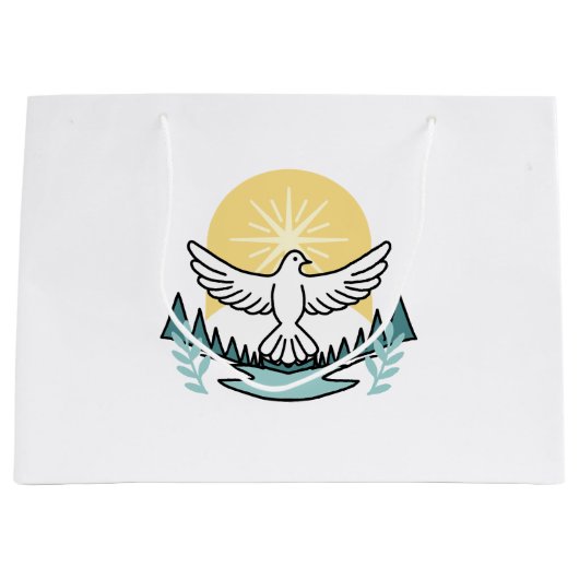 Spirituelle Kraft in Gott - Christlich Große Geschenktüte (Vorderseite)