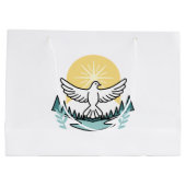 Spirituelle Kraft in Gott - Christlich Große Geschenktüte (Rückseite)