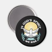 Spirituelle Kraft in Gott - Christlich Magnet (Vorderseite/Rückseite)