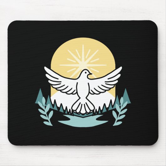 Spirituelle Kraft in Gott - Christlich Mousepad (Vorne)