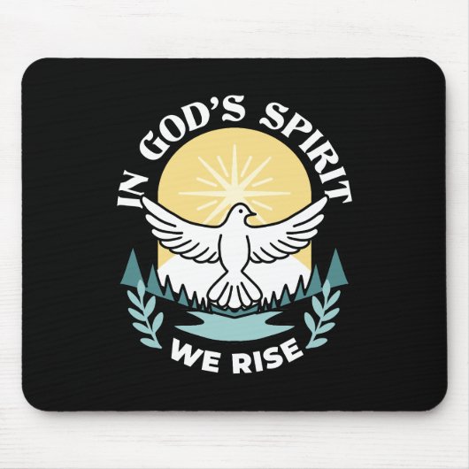Spirituelle Kraft in Gott - Christlich Mousepad (Vorne)
