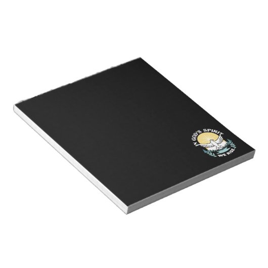 Spirituelle Kraft in Gott - Christlich Notizblock (angewinkelt)