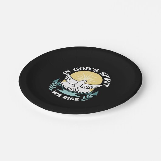 Spirituelle Kraft in Gott - Christlich Pappteller (Schrägansicht)